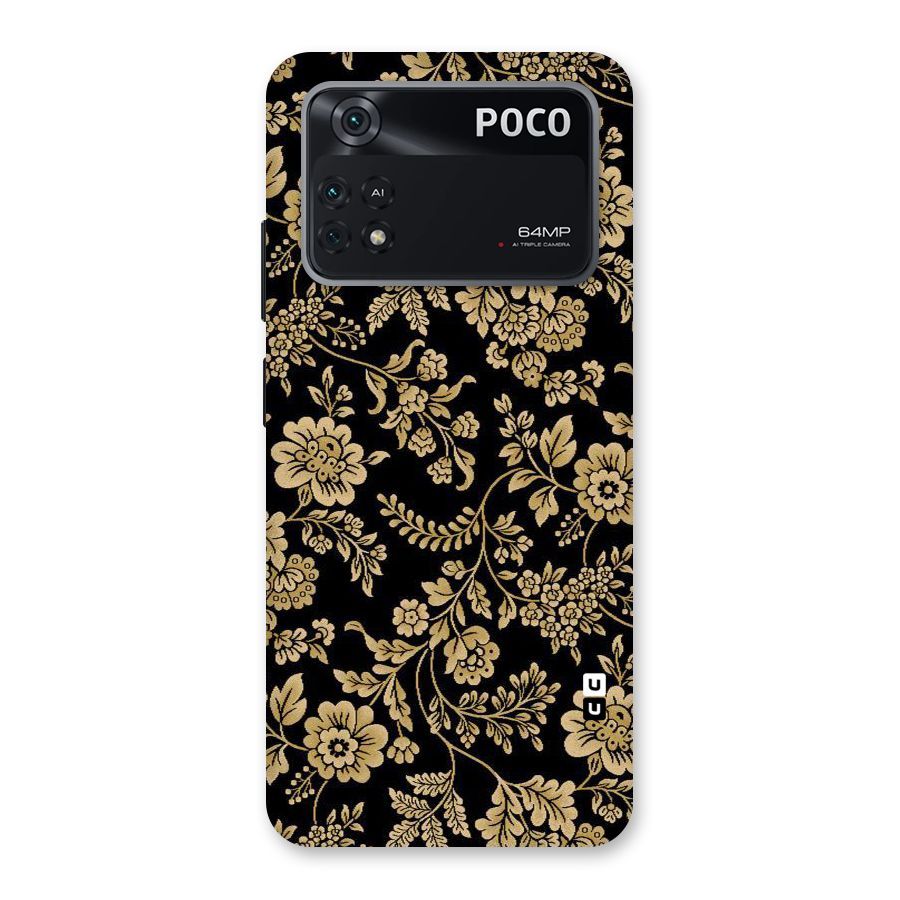 Aesthetic Golden Design Back Case for Poco M4 Pro 4G