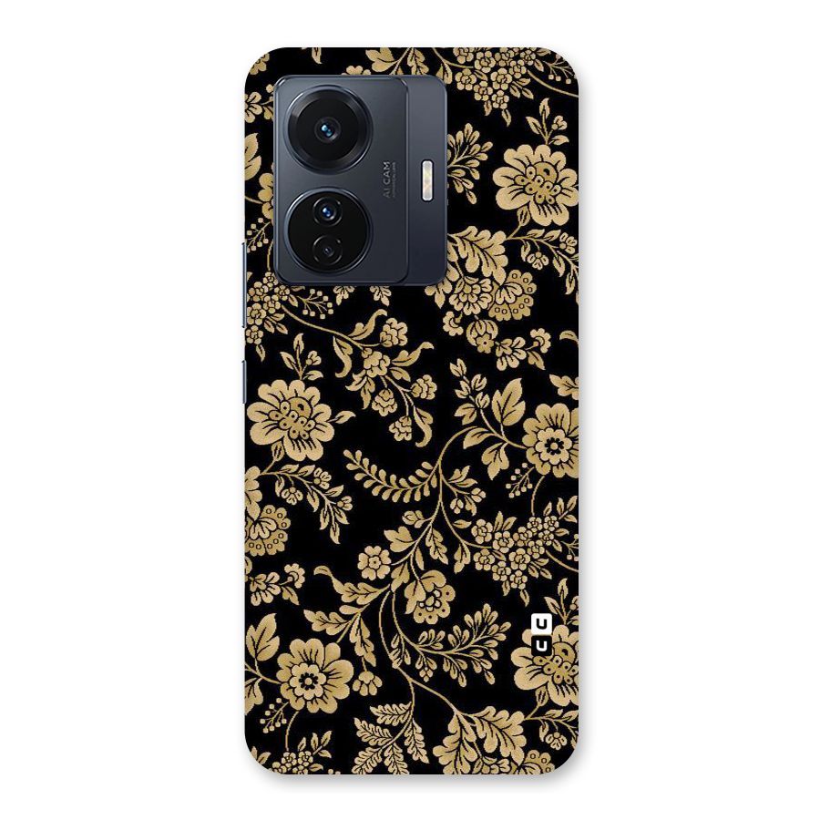 Aesthetic Golden Design Back Case for Vivo T1 Pro