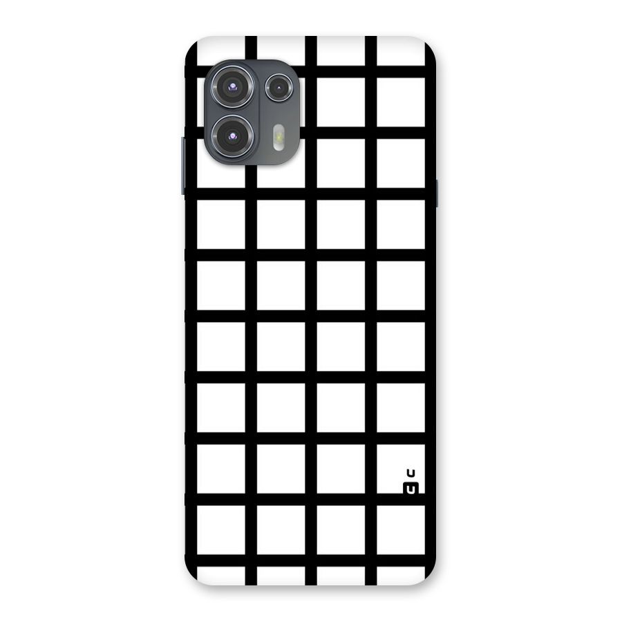 Aesthetic Grid Lines Back Case for Motorola Edge 20 Fusion