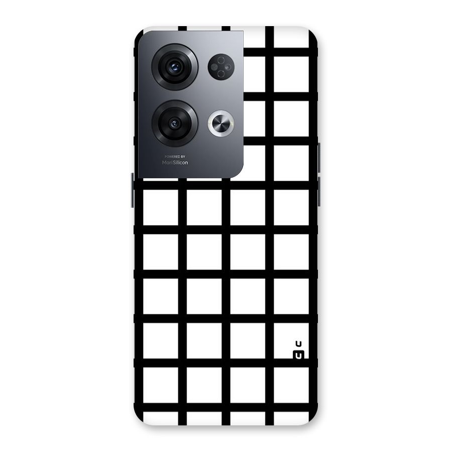 Aesthetic Grid Lines Back Case for Oppo Reno8 Pro 5G