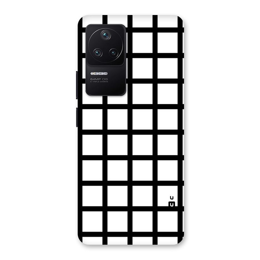 Aesthetic Grid Lines Back Case for Poco F4 5G