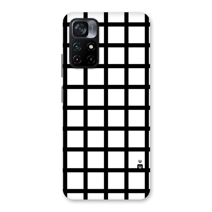 Aesthetic Grid Lines Back Case for Poco M4 Pro 5G