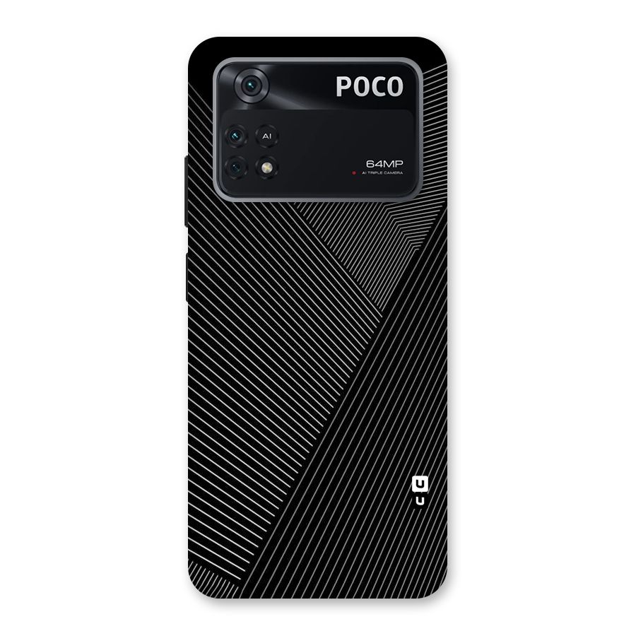 Aesthetic White Stripes Back Case for Poco M4 Pro 4G