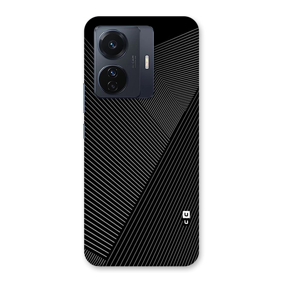 Aesthetic White Stripes Back Case for Vivo T1 Pro