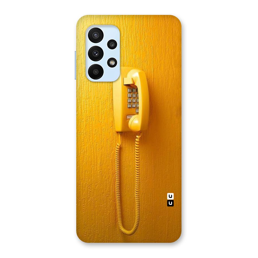 Aesthetic Yellow Telephone Back Case for Galaxy A23