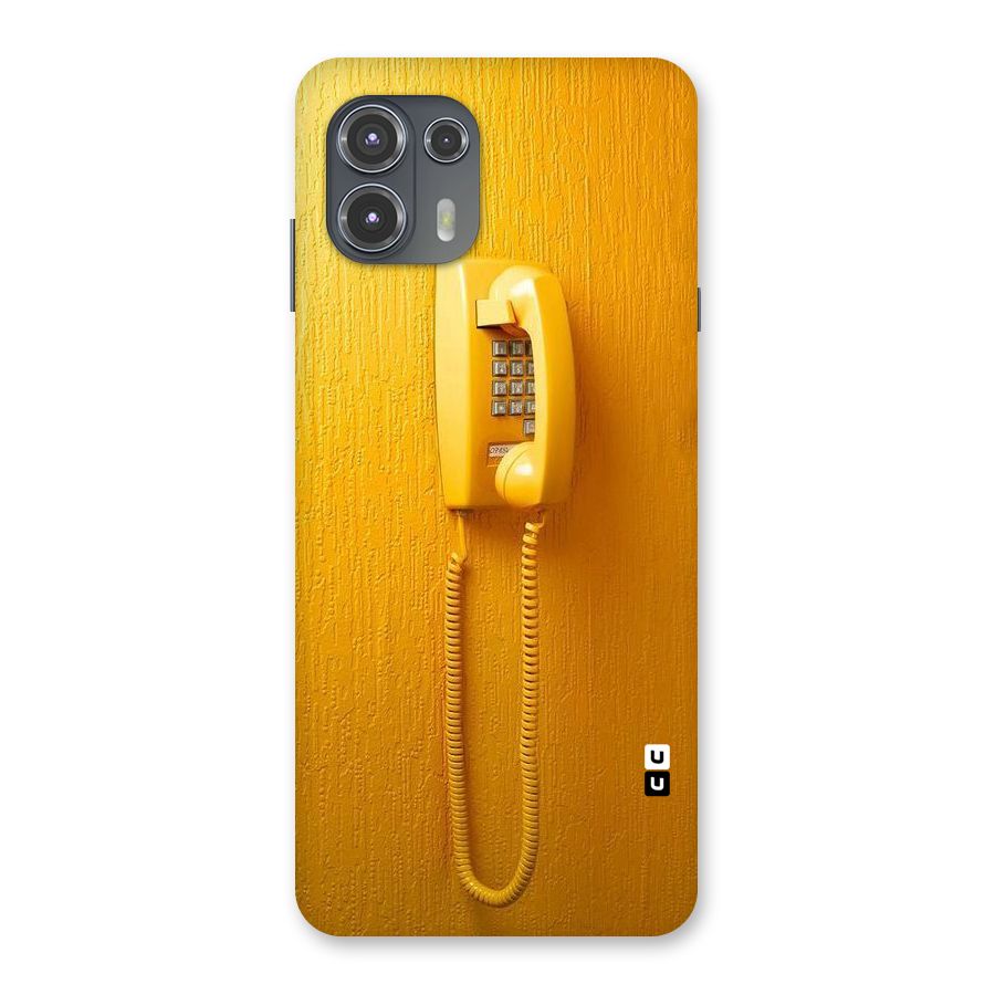 Aesthetic Yellow Telephone Back Case for Motorola Edge 20 Fusion