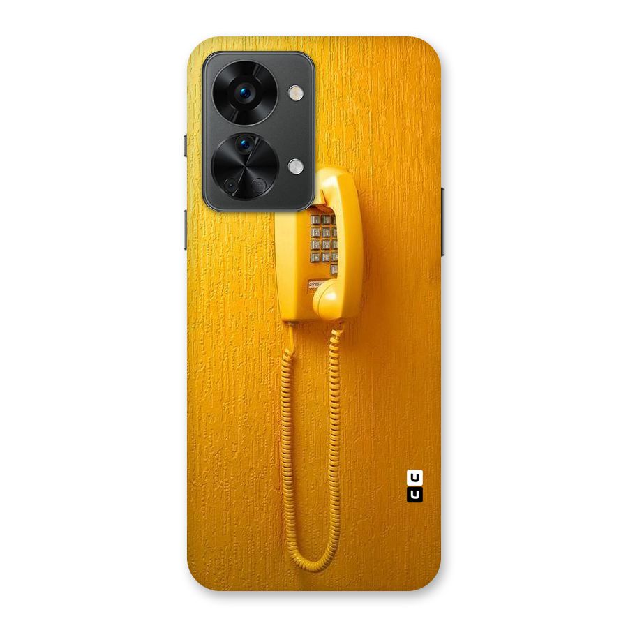 Aesthetic Yellow Telephone Back Case for OnePlus Nord 2T