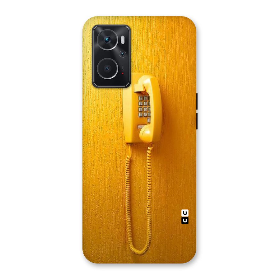 Aesthetic Yellow Telephone Back Case for Oppo K10 4G