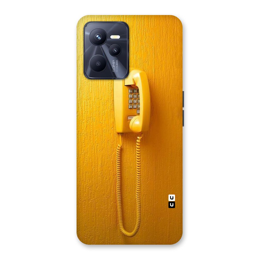 Aesthetic Yellow Telephone Back Case for Realme C35