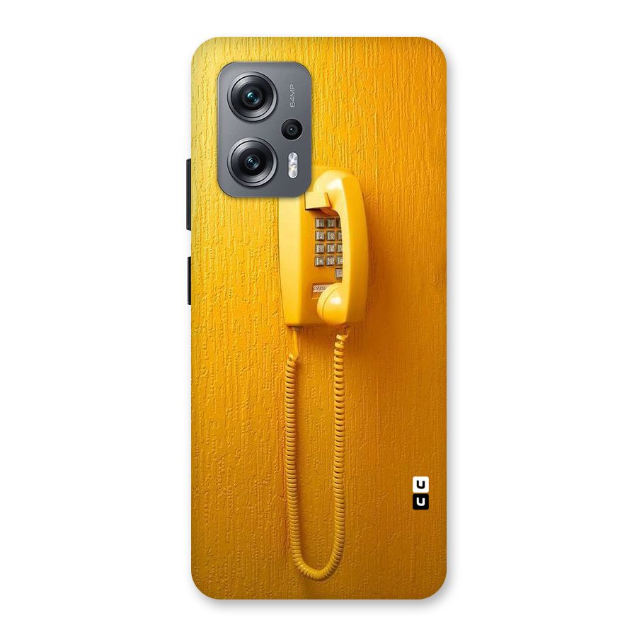 Aesthetic Yellow Telephone Back Case for Redmi K50i
