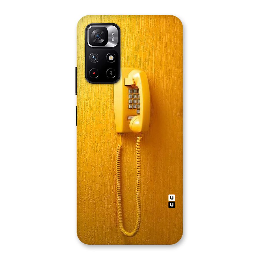 Aesthetic Yellow Telephone Back Case for Redmi Note 11T 5G
