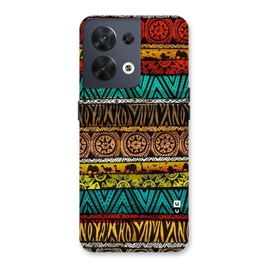 African Design Pattern Back Case for Oppo Reno8 5G