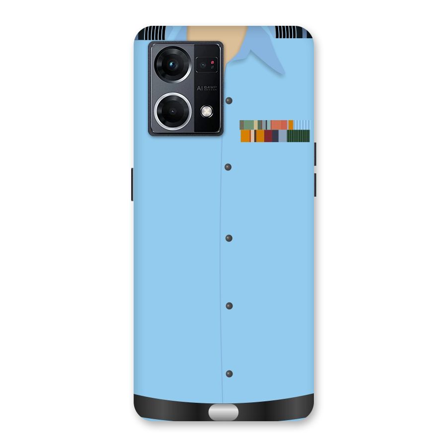Air Force Uniform Glass Back Case for Oppo F21 Pro 5G