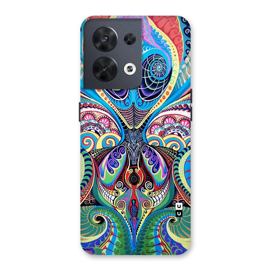 Alien Psychedelic Art Back Case for Oppo Reno8 5G