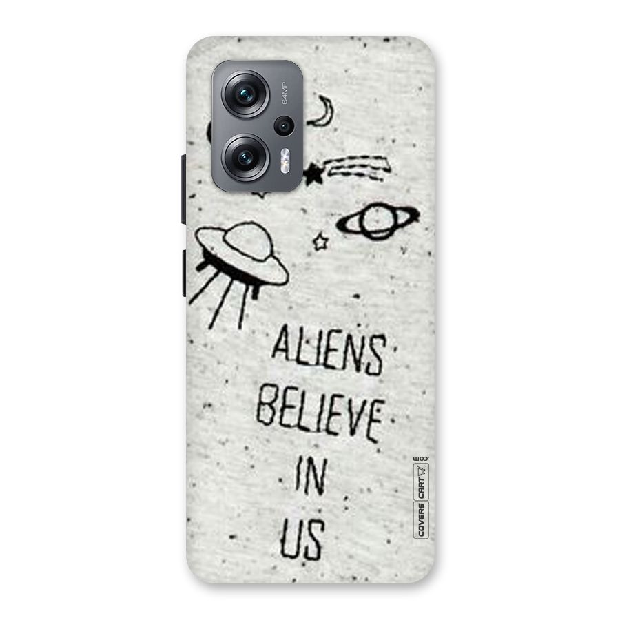 Aliens Believe In Us Back Case for Redmi K50i