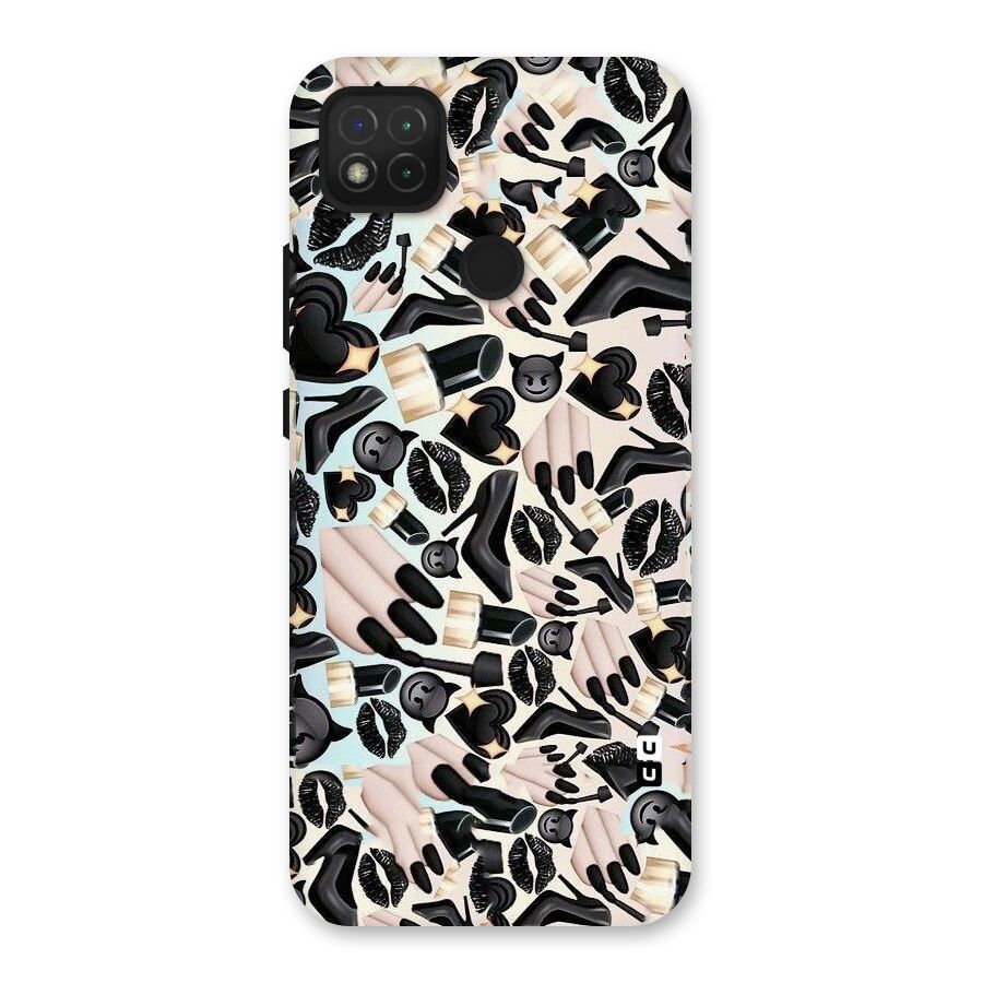 All Black Love Back Case for Redmi 9 Activ
