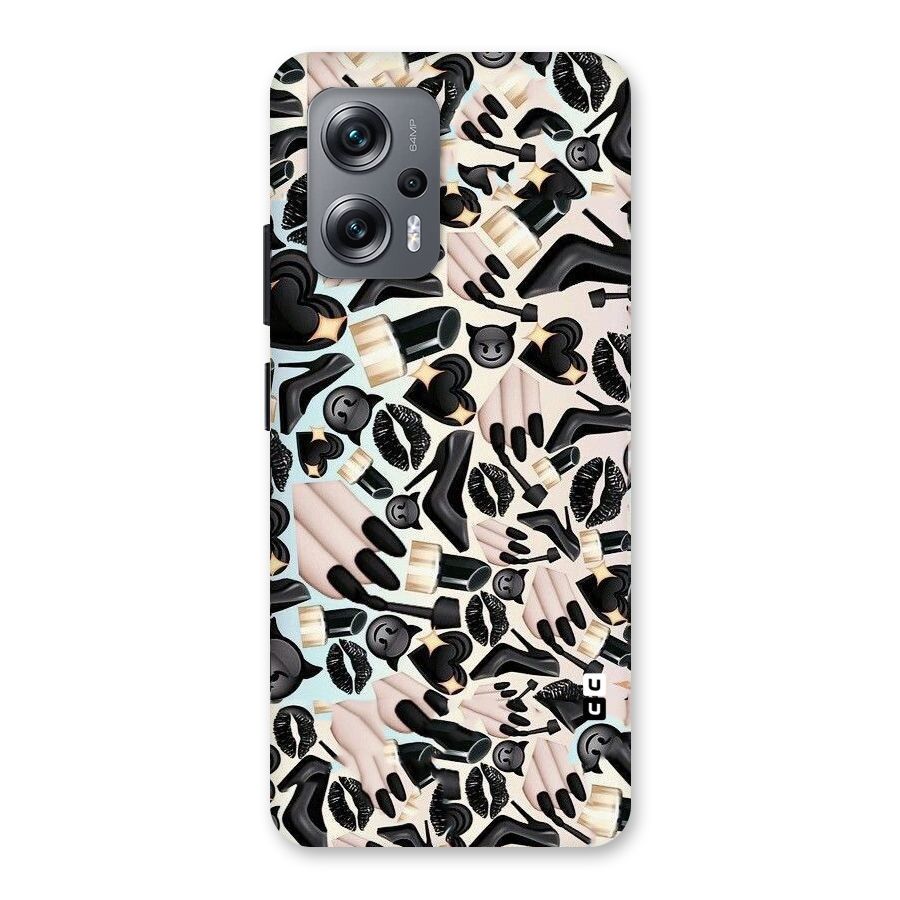 All Black Love Back Case for Redmi K50i
