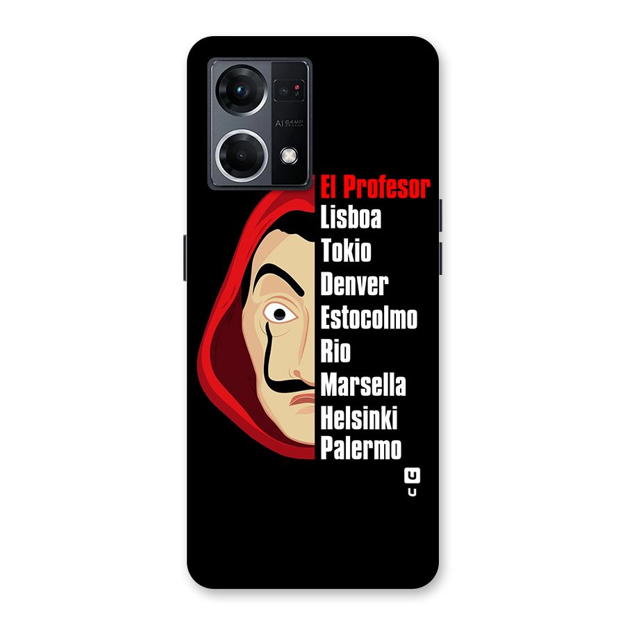 All Members Money Heist Glass Back Case for Oppo F21 Pro 5G
