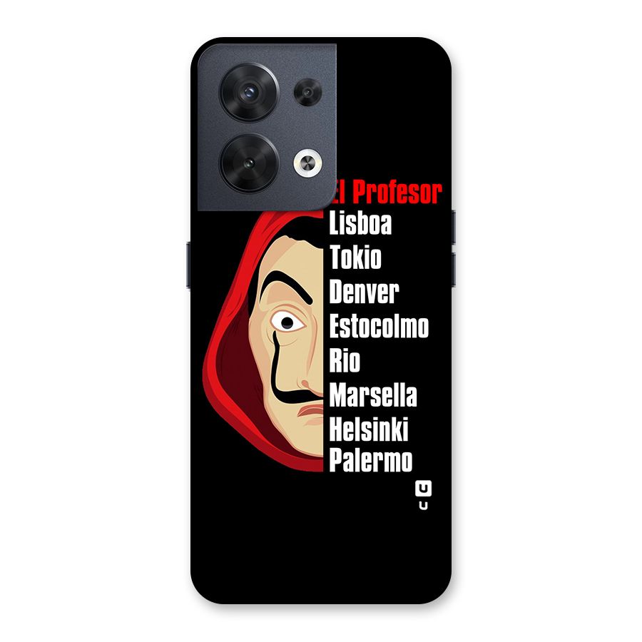 All Members Money Heist Back Case for Oppo Reno8 5G