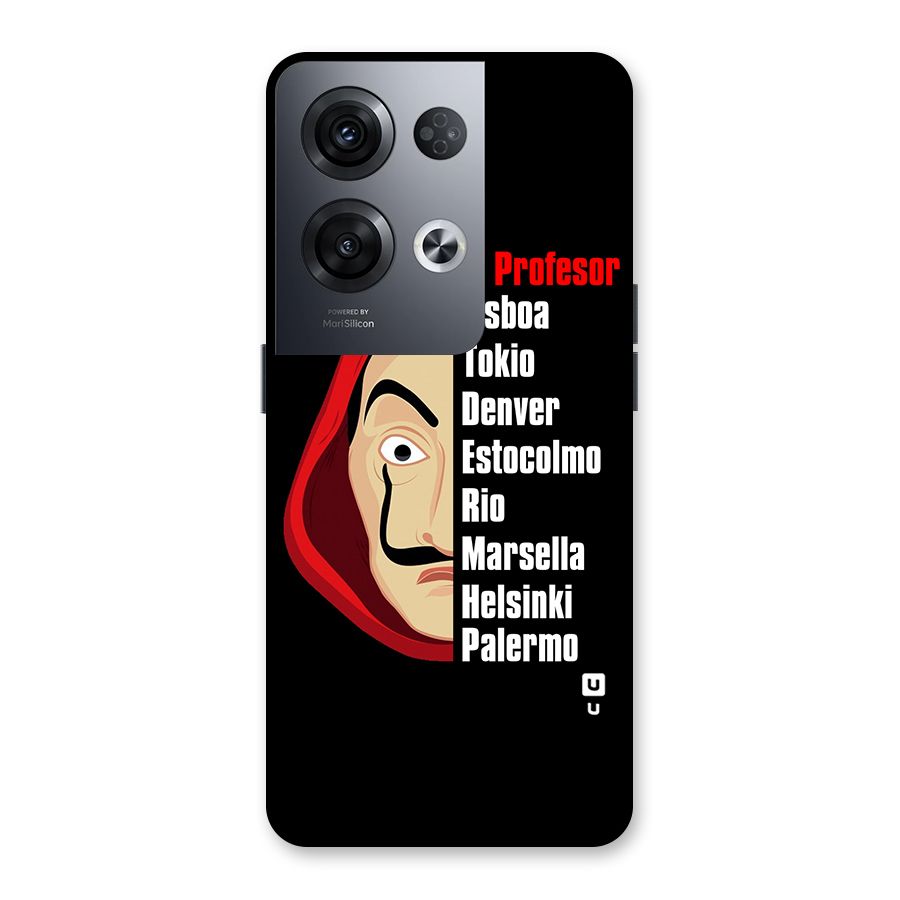 All Members Money Heist Back Case for Oppo Reno8 Pro 5G