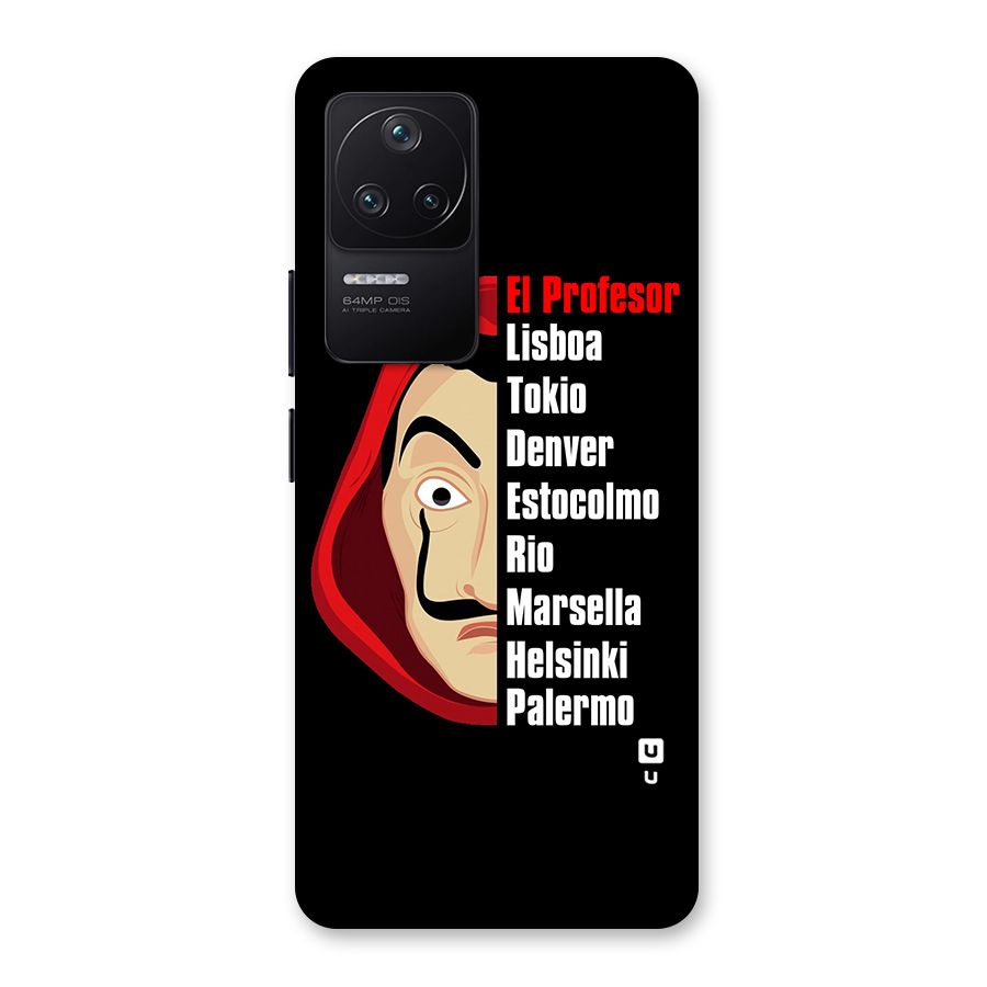 All Members Money Heist Back Case for Poco F4 5G