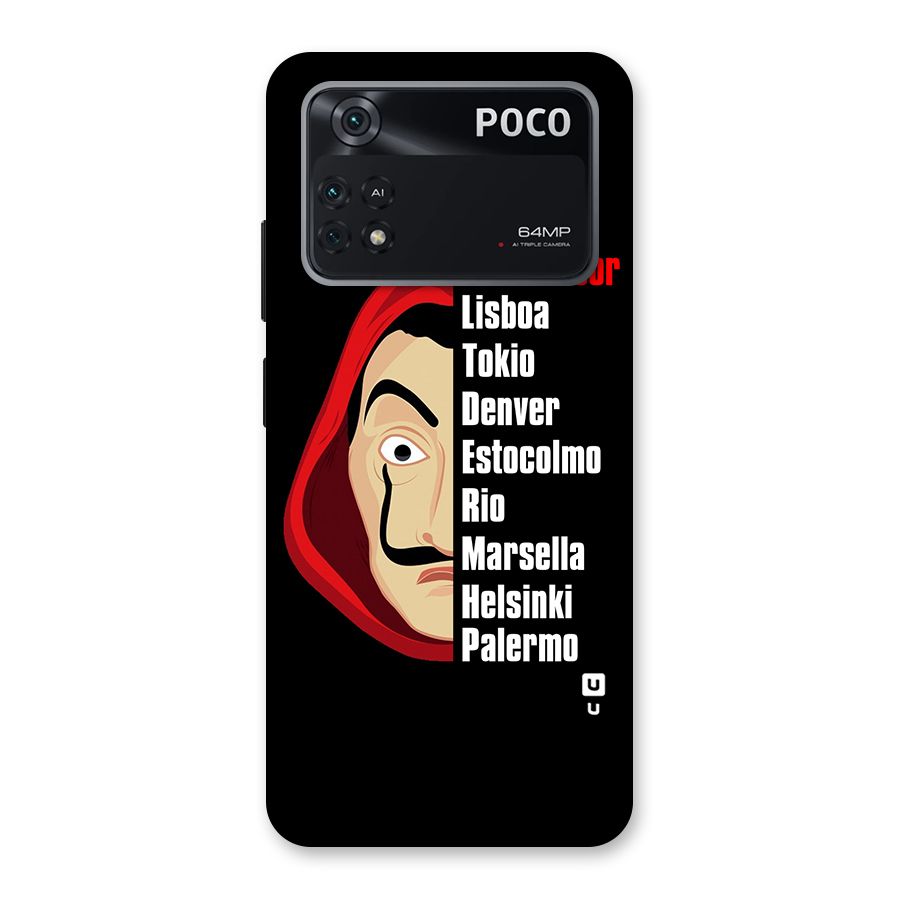 All Members Money Heist Back Case for Poco M4 Pro 4G