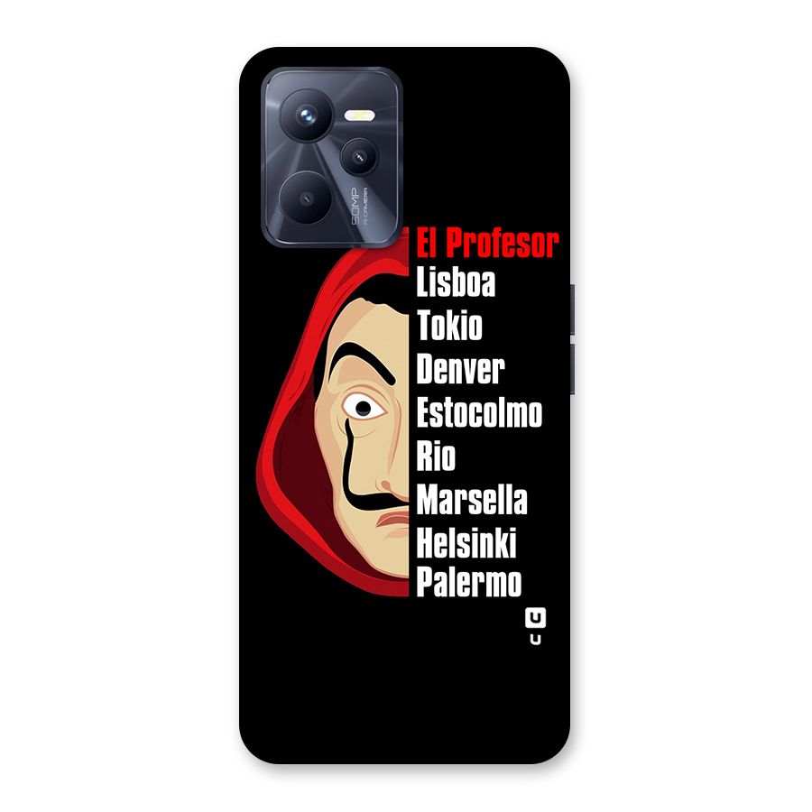 All Members Money Heist Back Case for Realme C35