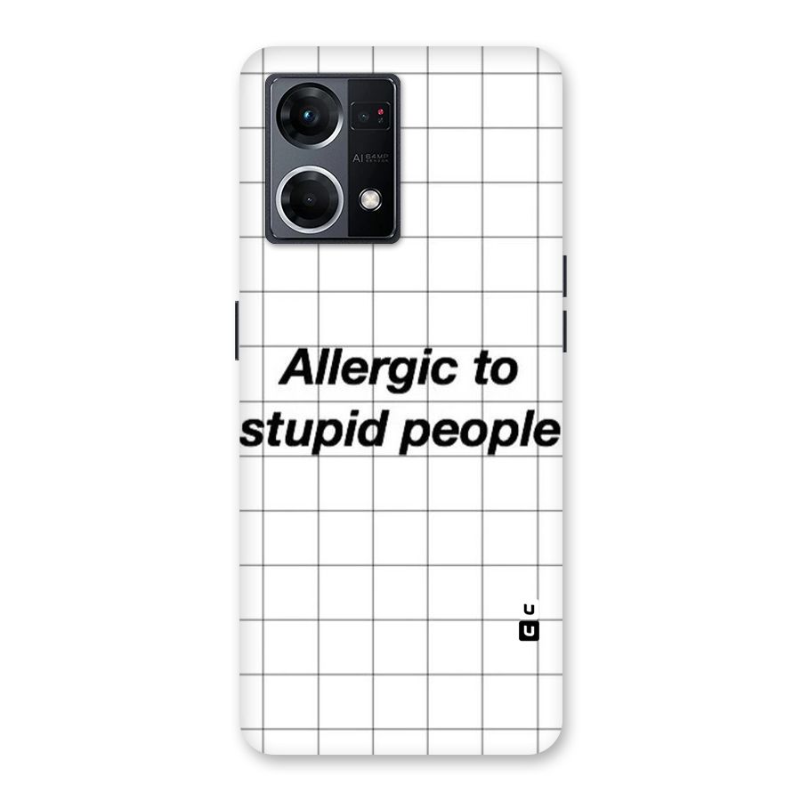 Allergic Glass Back Case for Oppo F21 Pro 5G
