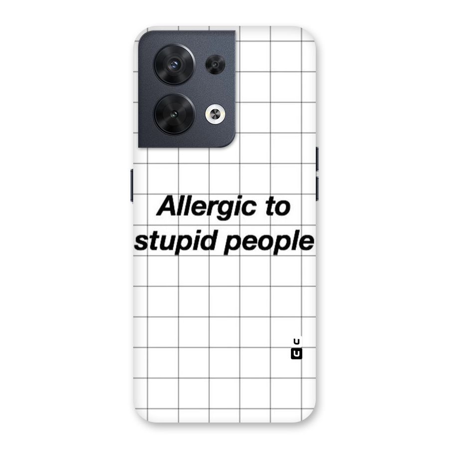 Allergic Back Case for Oppo Reno8 5G