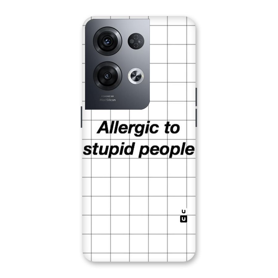 Allergic Back Case for Oppo Reno8 Pro 5G