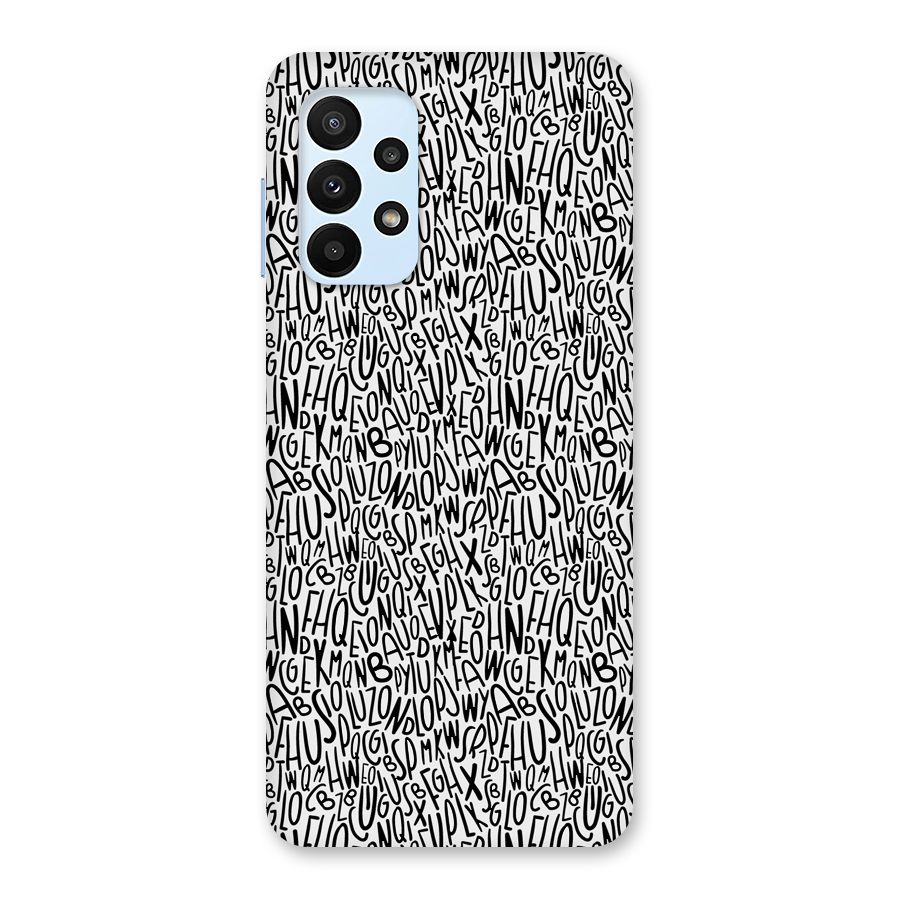 Alphabet Seamless Abstract Back Case for Galaxy A23
