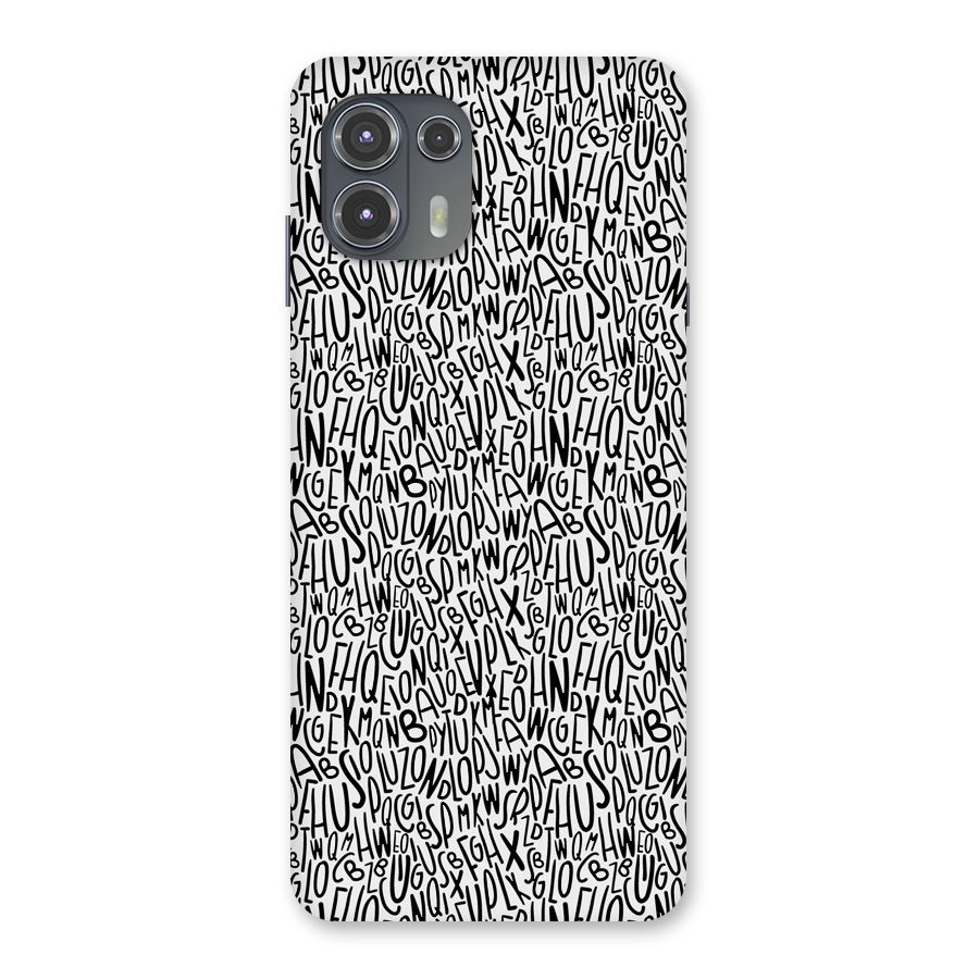 Alphabet Seamless Abstract Back Case for Motorola Edge 20 Fusion