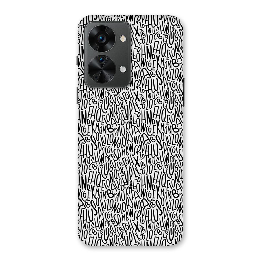 Alphabet Seamless Abstract Back Case for OnePlus Nord 2T