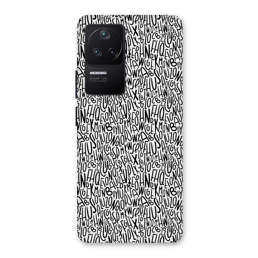 Alphabet Seamless Abstract Back Case for Poco F4 5G
