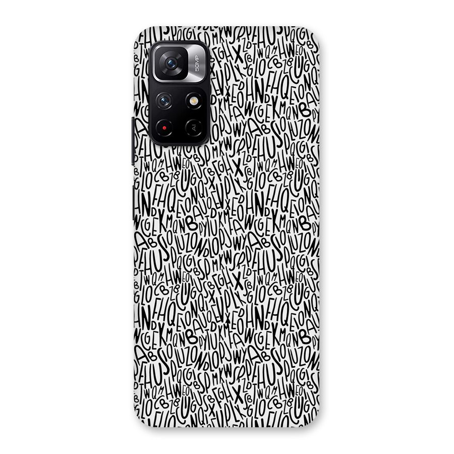 Alphabet Seamless Abstract Back Case for Redmi Note 11T 5G