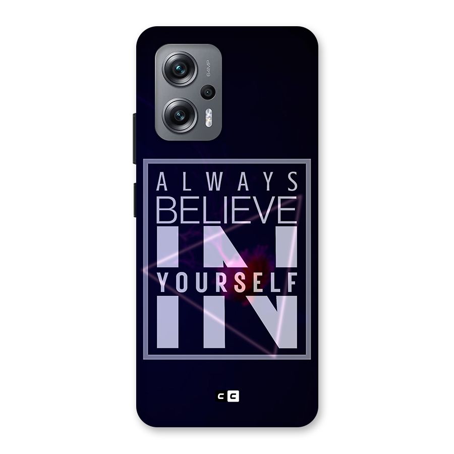 Always Believe in Yourself Back Case for Redmi K50i