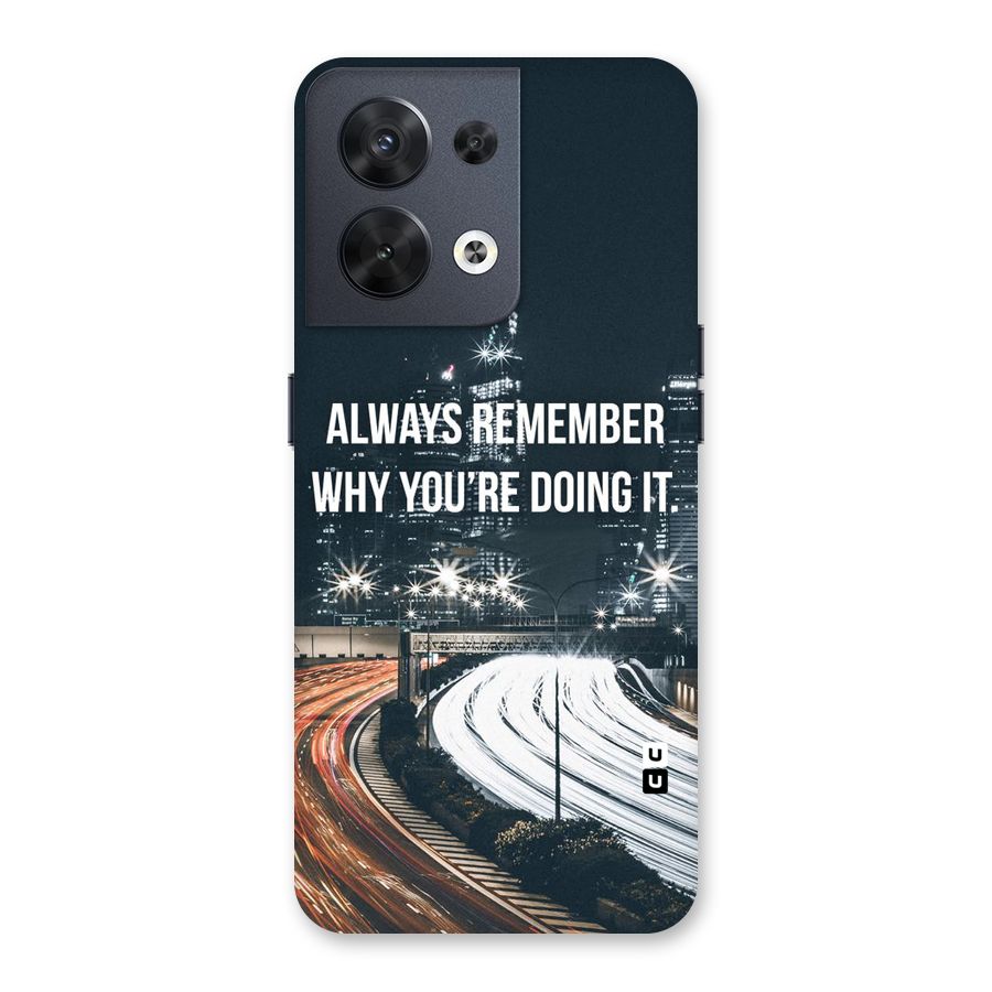 Always Remember Back Case for Oppo Reno8 5G