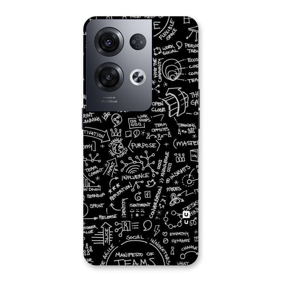 Anatomy Pattern Back Case for Oppo Reno8 Pro 5G
