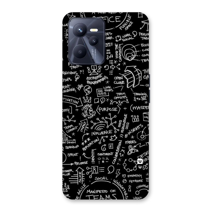 Anatomy Pattern Back Case for Realme C35