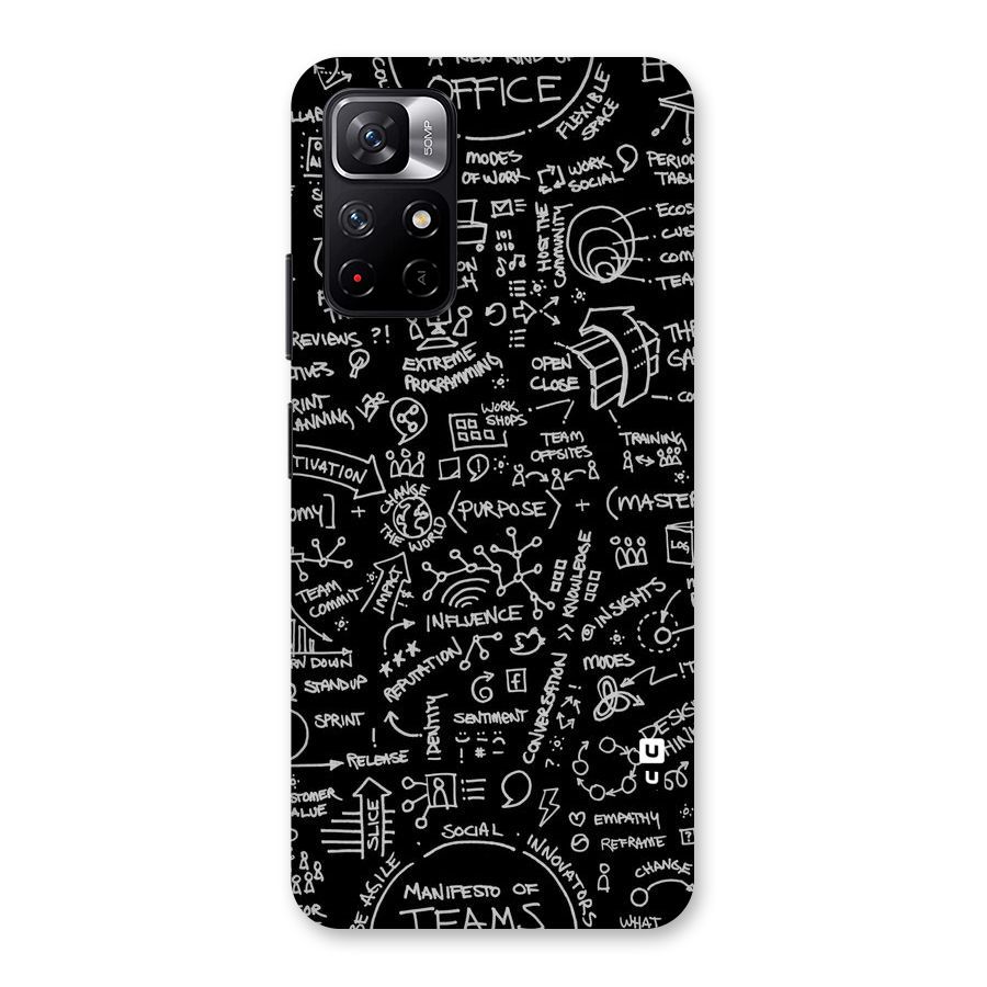 Anatomy Pattern Back Case for Redmi Note 11T 5G