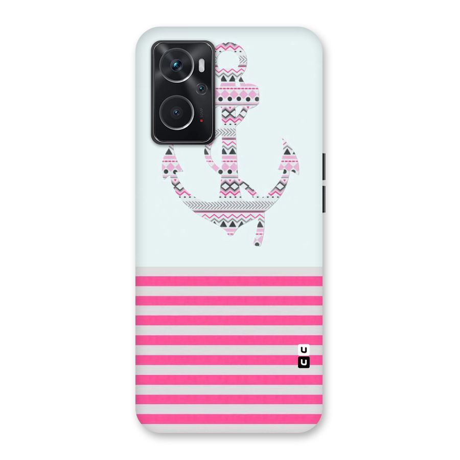 Anchor Design Stripes Back Case for Oppo K10 4G