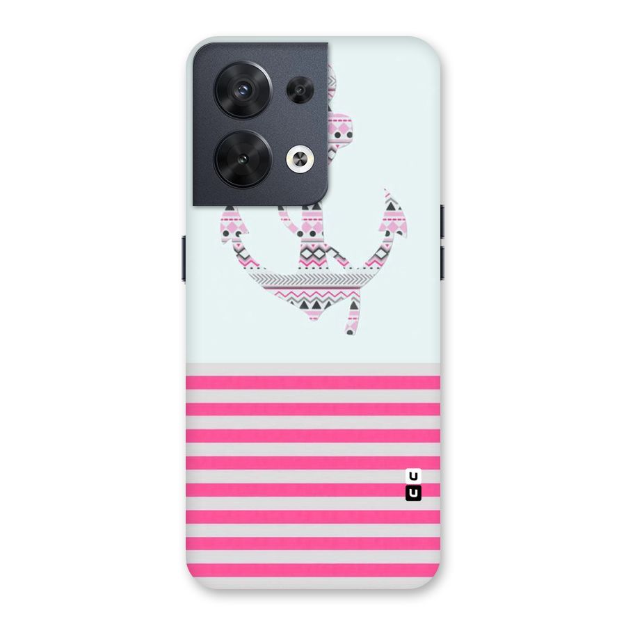 Anchor Design Stripes Back Case for Oppo Reno8 5G