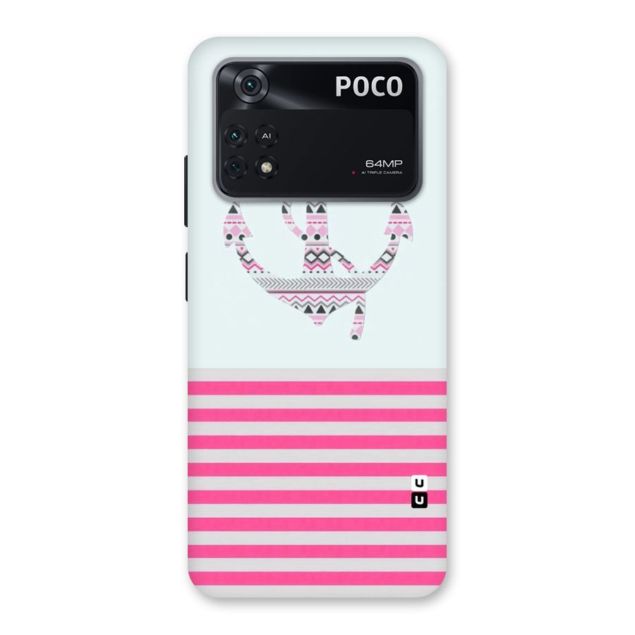 Anchor Design Stripes Back Case for Poco M4 Pro 4G