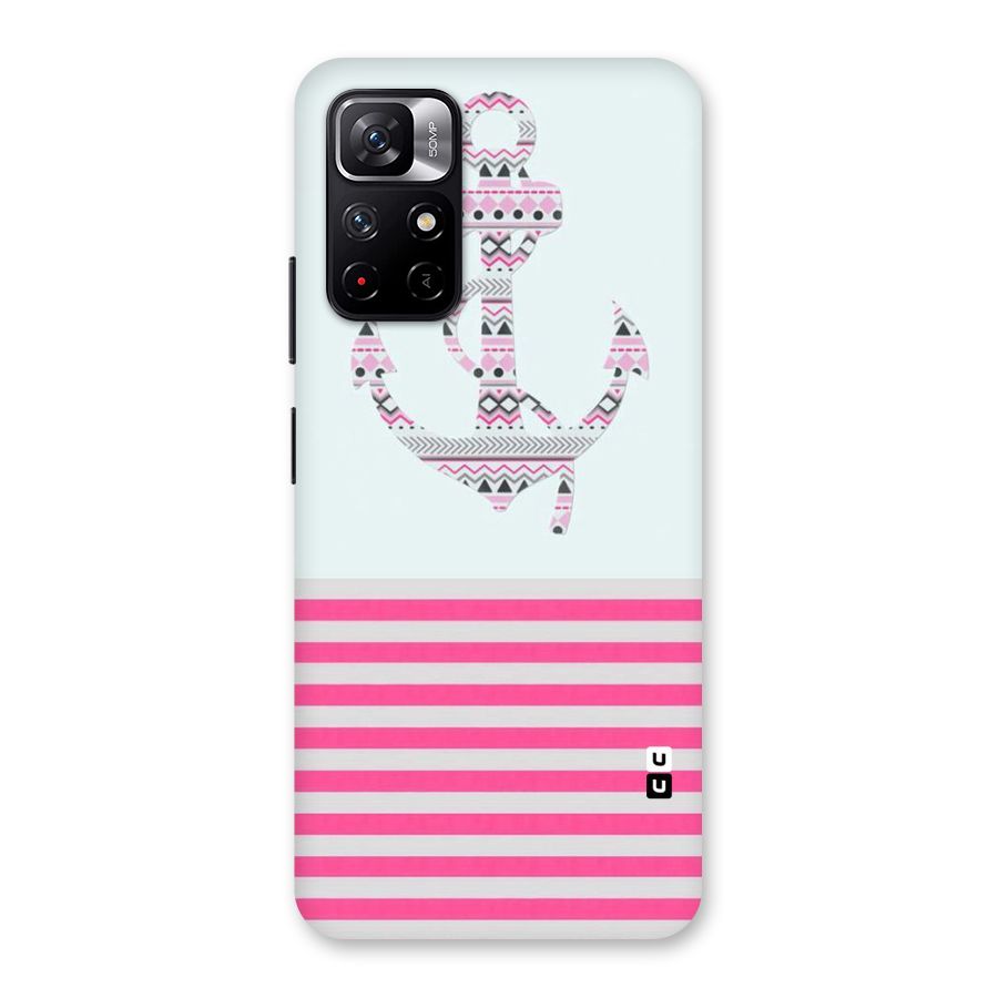 Anchor Design Stripes Back Case for Redmi Note 11T 5G