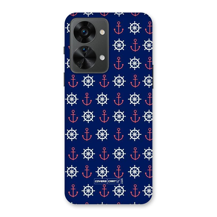 Anchor Pattern Blue Back Case for OnePlus Nord 2T