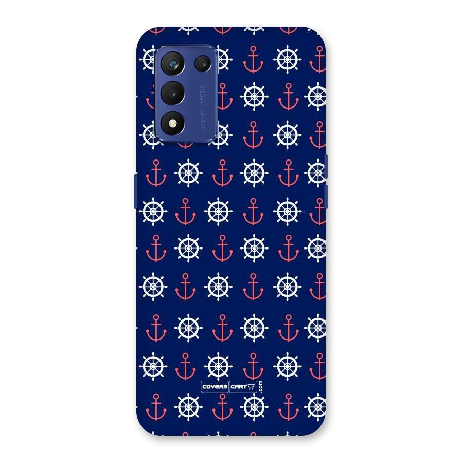 Anchor Pattern Blue Back Case for Realme 9 5G Speed