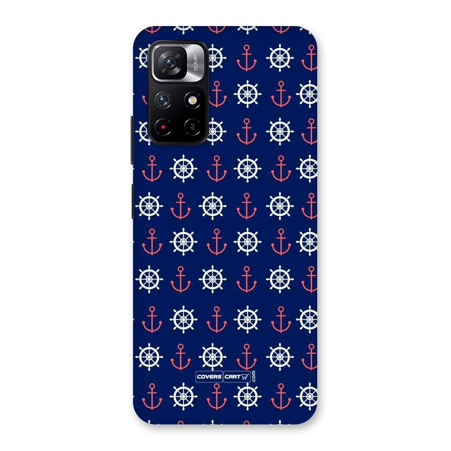 Anchor Pattern Blue Back Case for Redmi Note 11T 5G