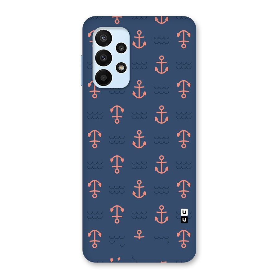 Anchor Sea Blue Back Case for Galaxy A23