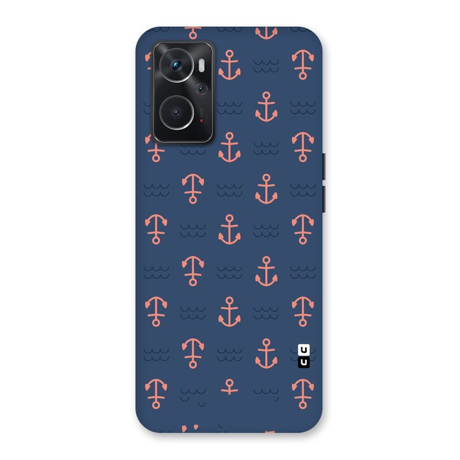 Anchor Sea Blue Back Case for Oppo K10 4G
