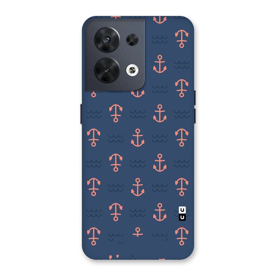 Anchor Sea Blue Back Case for Oppo Reno8 5G